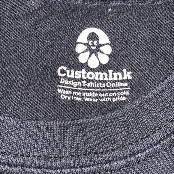 Karsins Rodeo Team Black T-Shirt With "Uncle" Back Print Gildan Ultra Cotton Cus - Picture 2 of 4